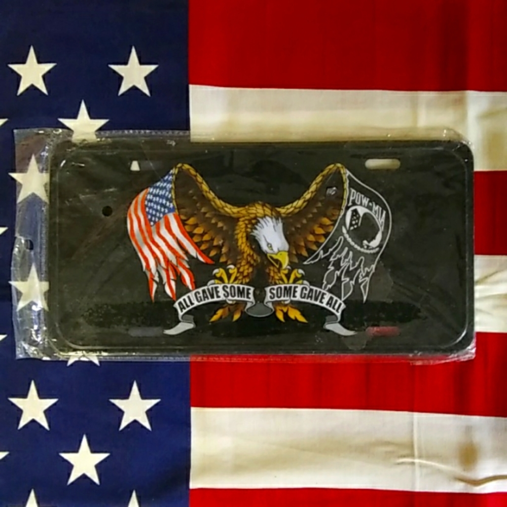 POW-MIA "Some Gave All" Veterans Auto Tags